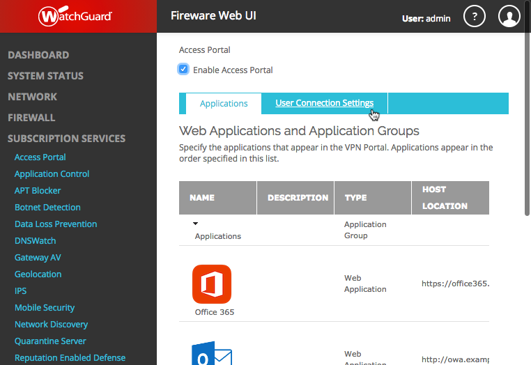 WatchGuard Access Portal Two Factor Authentication 2FA  LoginTC