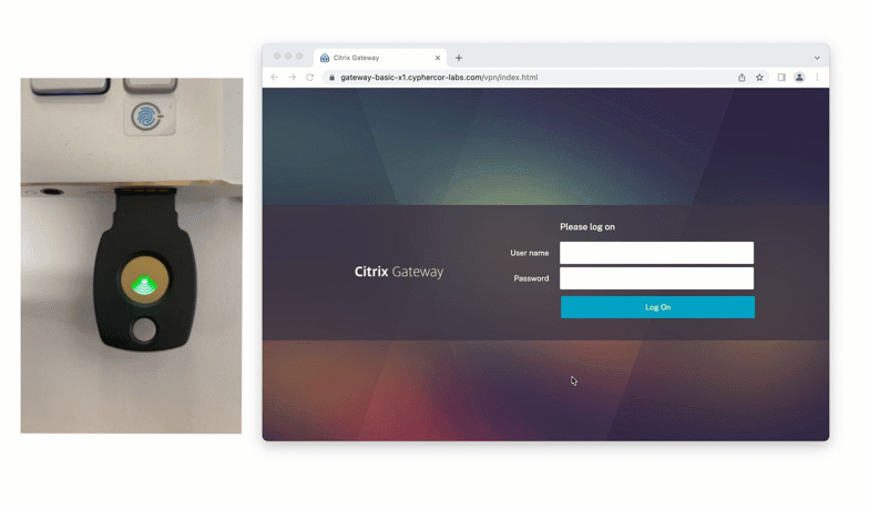 fido2 mfa into citrix