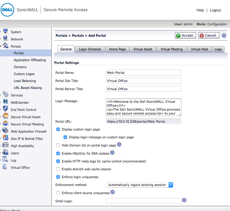 SonicWALL SRA