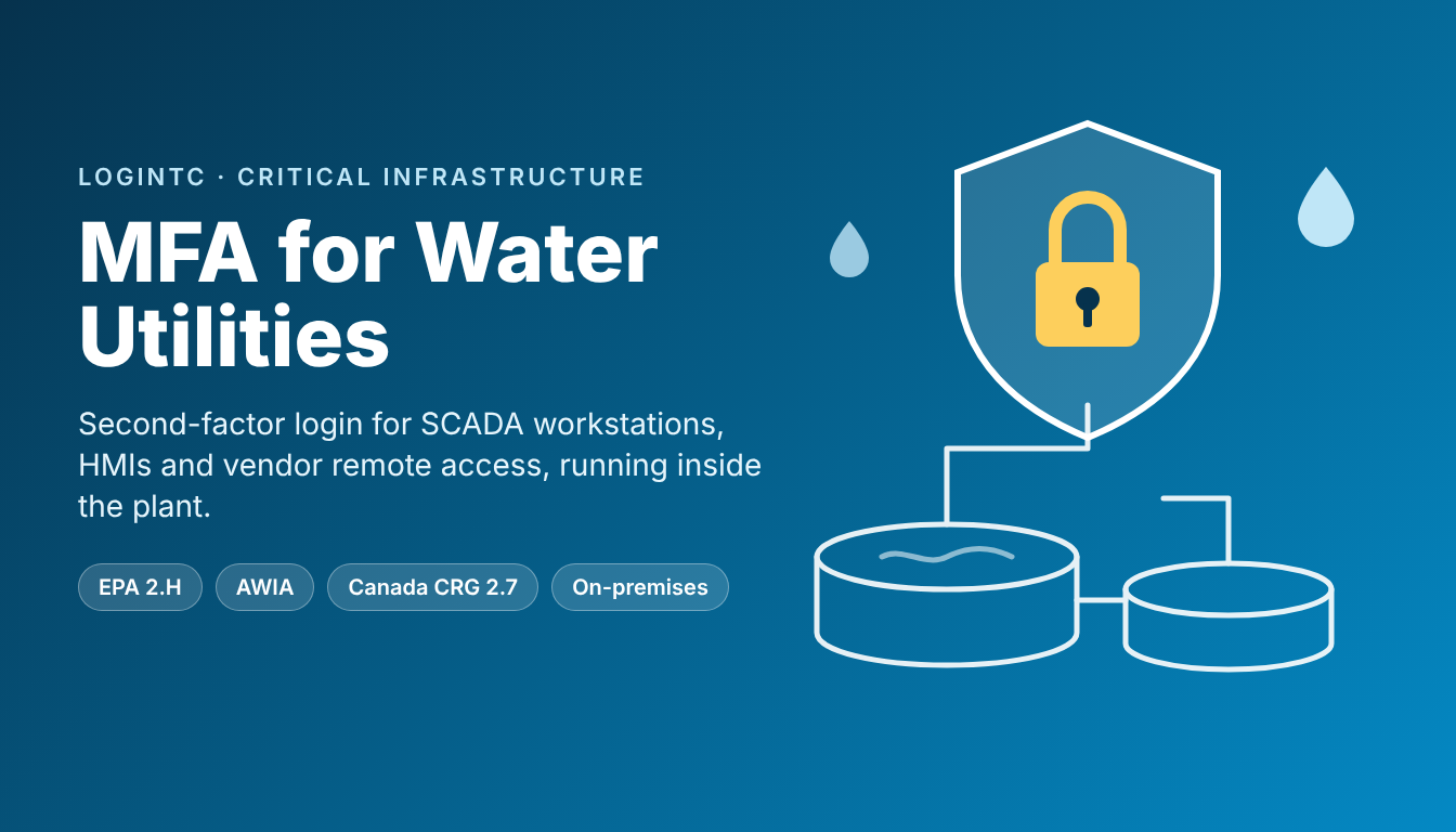 MFA for water utilities: protecting remote access to plant systems