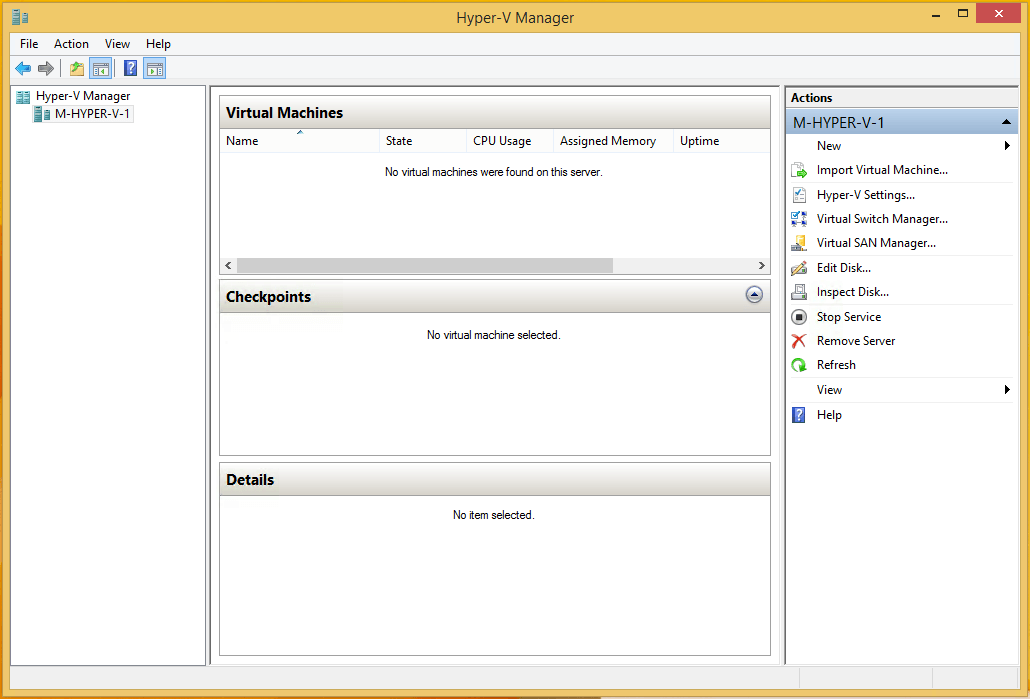 Hyper-V Manager