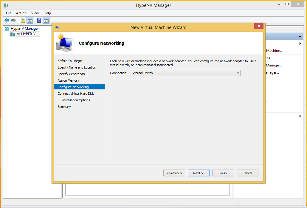 New Hyper-V VM Step 5