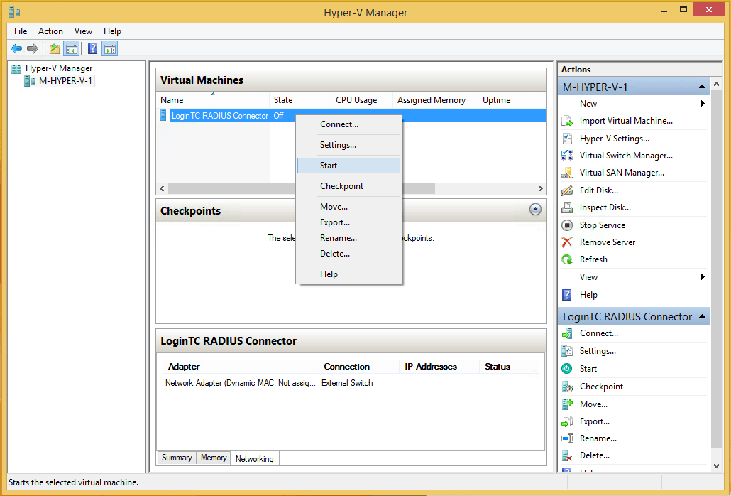 Connect to Hyper-V VM