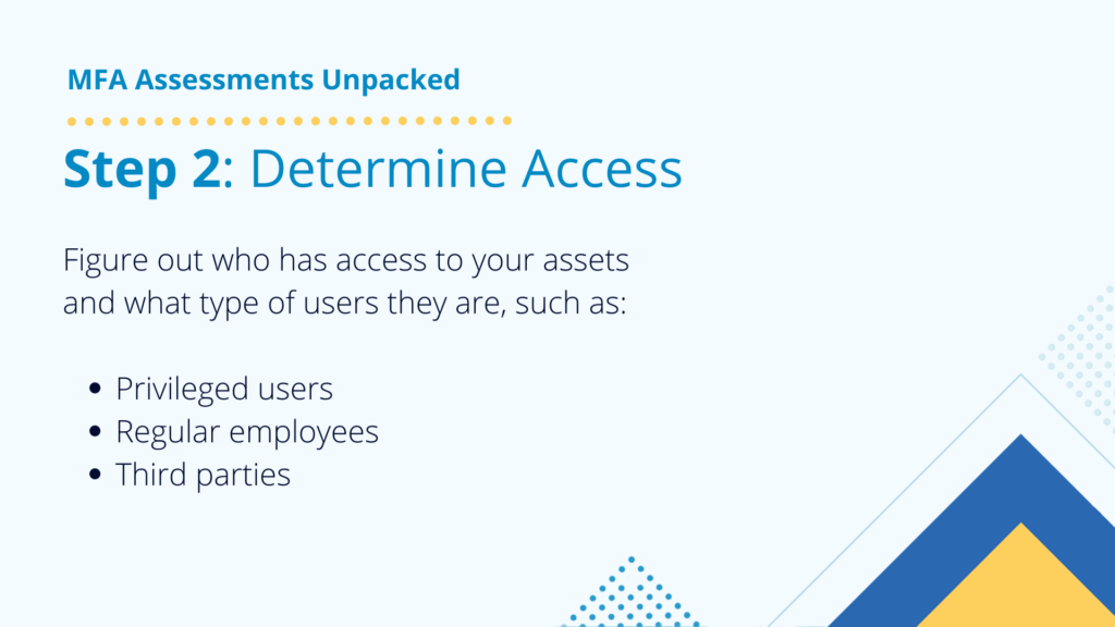 mfa assessments step 2 determine access